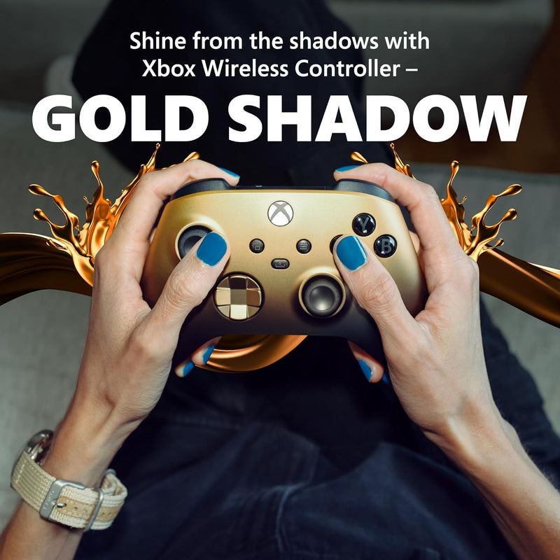 Special Edition Wireless Gaming Controller – Gold Shadow –  Series X|S,  One, Windows PC, Android, and Ios