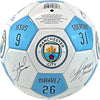 Official Manchester City FC Soccer Ball with Player Signatures and Player Numbers, Size 5