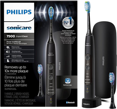 Expertclean 7500 Black, Rechargeable Electric Power Toothbrush, HX9690/05