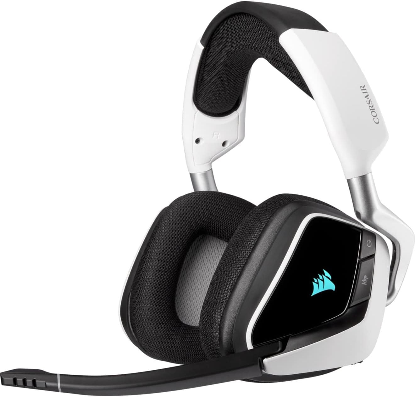 VOID RGB ELITE Wireless Gaming Headset - 7.1 Surround Sound - Discord Certified - Icue Compatible - PC, Mac, PS5, PS4 - White