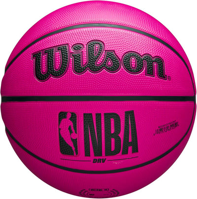 NBA DRV Outdoor Basketball with Pump - Pink, Size 5-27.5"