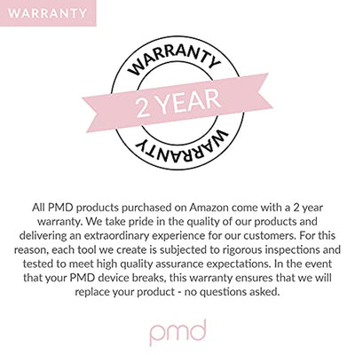 PMD Clean Pro RQ - Smart Facial Cleansing Device with Silicone Brush & Rose Quartz Gemstone