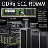 2TB (8X256GB) DDR5 5600MHZ PC5-44800 4Rx4 1.1V 288-PIN ECC RDIMM KIT Registered Server Memory Compatible with Supermicro MBD-X13DGU AI Superserver Motherboard