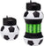 Art Clip-On Collapsible Bpa-Free Silicone Soccer Ball Water Bottle for Kids, 18 Oz. Size