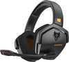 G06 Dual Wireless Gaming Headset with Microphone for PS5, PS4, PC, Mobile, Switch: 2.4Ghz Wireless + Bluetooth - 100 Hr Battery - 50Mm Drivers - Orange