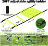 Soccer Goal - Set of 2 Soccer Nets, 6X4 Ft Portable Pop up Soccer Goals for Backyard - Soccer Training Equipment with Soccer Ball, Ladder, and Cones - Toddler Kids Youth Outdoor Game Toys