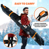 Premium Padded Single Ski Carry Bag for Air Travel - Cross Country, Downhill, Clothes, Gear, Poles and Accessories - Ski Carrier Luggage for Men and Women