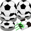 50 Guests Soccer Plates Napkins Party Supplies Soccer Birthday Party Decorations Disposable Paper Dinnerware Tableware Set Soccer Ball Party Decoration Favors