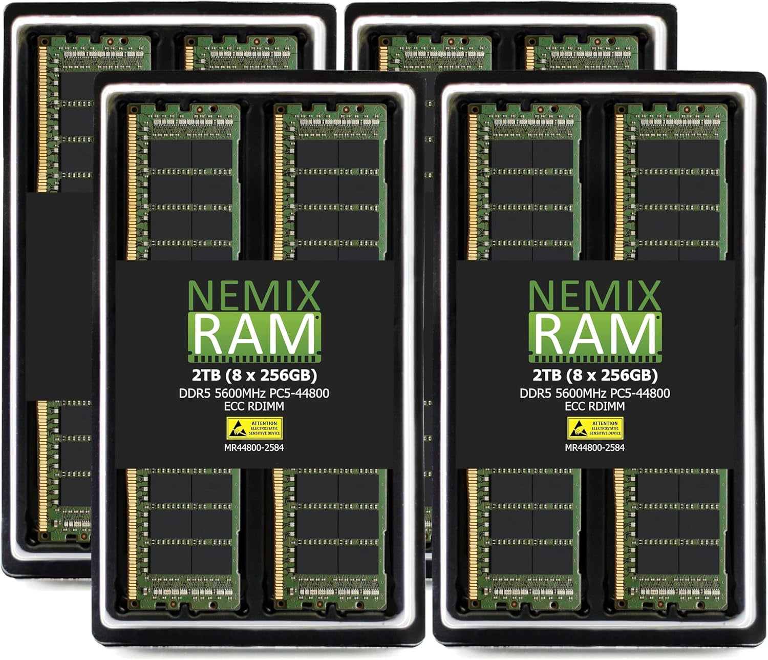 2TB (8X256GB) DDR5 5600MHZ PC5-44800 4Rx4 1.1V 288-PIN ECC RDIMM KIT Registered Server Memory Compatible with Supermicro MBD-X13DGU AI Superserver Motherboard