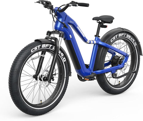 Ranger Electric Bike, 45 Miles Fat Tire Ebike with Suspension Fork, 28Mph Power by 1000W Motor, 8-Speed Drivetrain, All Terrain Electric Bike for Adults, 705.6Wh Removable Battery Heavy-Duty Bike