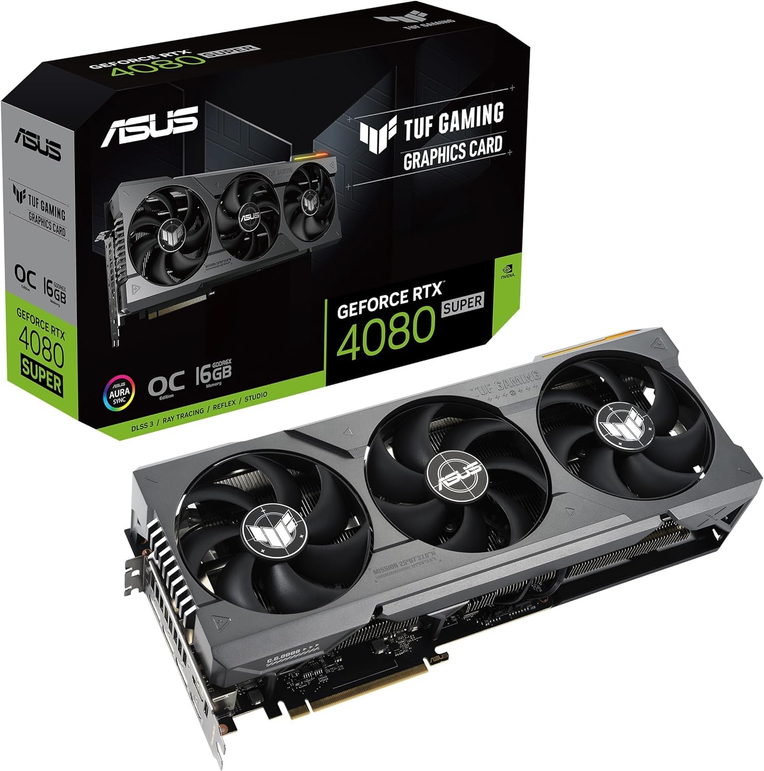 TUF Gaming NVIDIA Geforce RTX™ 4080 Super OC Edition Gaming Graphics Card (Pcie 4.0, 16GB GDDR6X, HDMI 2.1A, Displayport 1.4A)