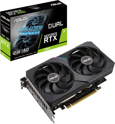 Dual NVIDIA Geforce RTX 3060 V2 OC Edition 12GB GDDR6 Gaming Graphics Card (Pcie 4.0, 12GB GDDR6 Memory, HDMI 2.1, Displayport 1.4A, 2-Slot, Axial-Tech Fan Design, 0Db Technology)