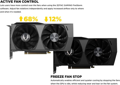 Gaming Geforce RTX 3060 Twin Edge OC 12GB GDDR6 192-Bit 15 Gbps PCIE 4.0 Graphics Card, Icestorm 2.0 Cooling, Active Fan Control, Freeze Fan Stop ZT-A30600H-10M