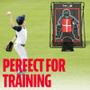 Baseball Pitching Target and Rebounder Net - 2-In-1 Pitch Trainer and Pitchback Net - Baseball Return Screen and Pitching Practice Target