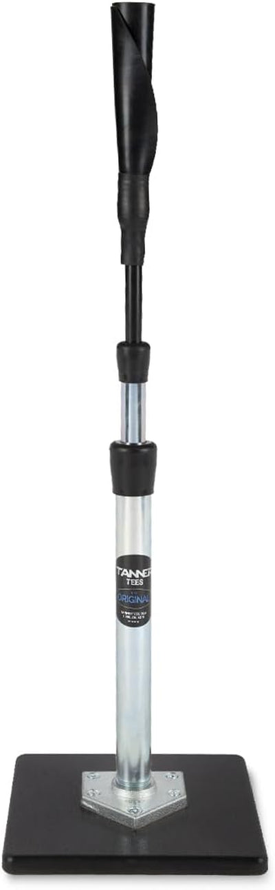 Tanner TEE the Original Premium Pro-Style Baseball/Softball Batting Tee with Tanner Original Base, Patented Hand-Rolled Flextop, Adjustable Height: 26 to 43 Inches