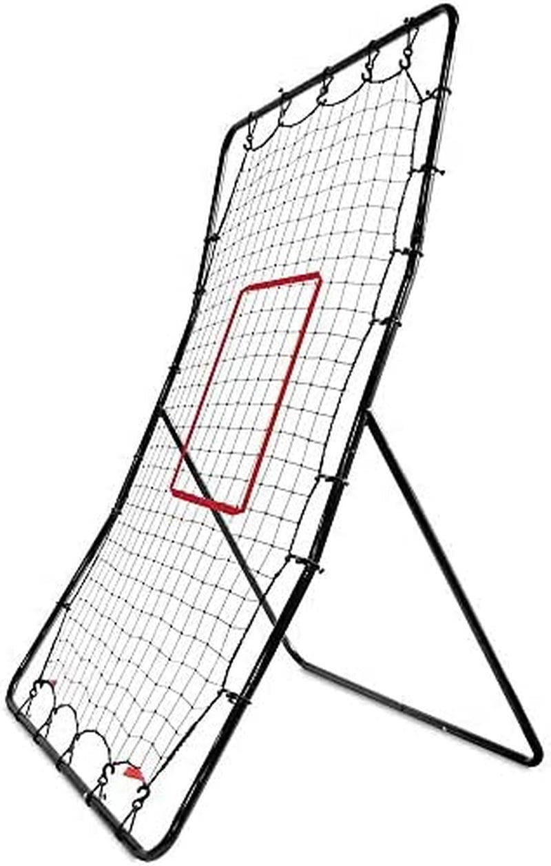 Pitchback Baseball and Softball Pitching Net and Rebounder, Black/Red, 2' 9" X 4' 8"