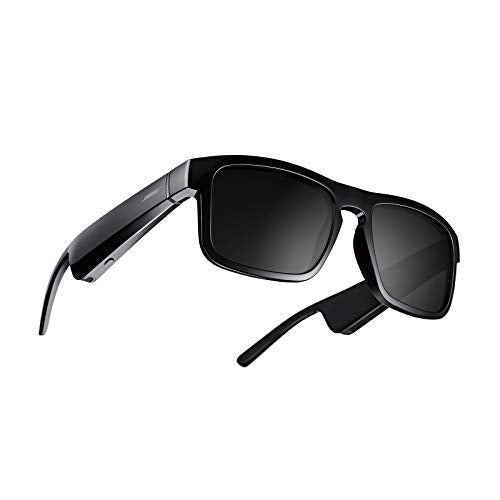 Bose Frames Tenor, Smart Glasses, Bluetooth Audio Sunglasses, with Open Ear Headphones, Rectangular, Black - Biometric Sports Solutions