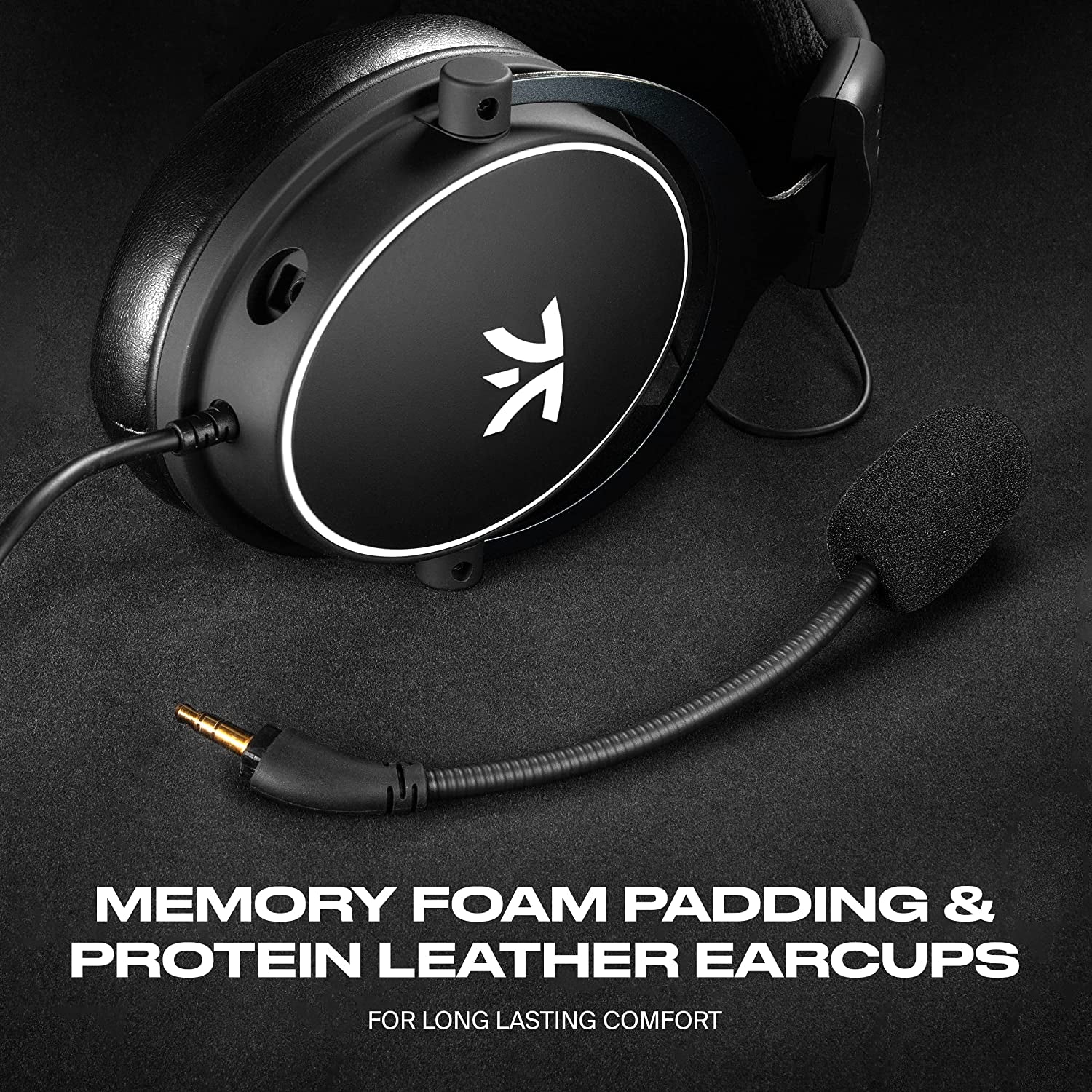 Fnatic React Gaming Headset for Esports with 53Mm Drivers, Metal Frame, Precise Stereo Sound, Broadcaster Detachable Microphone, 3.5Mm Jack [PC, PS4, PS5, Xbox ONE, Xbox Series X] [Playstation_4]