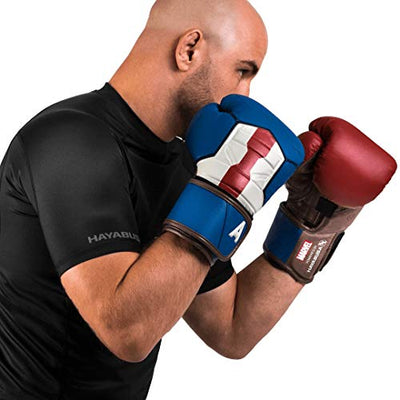 Hayabusa Marvel Hero Elite Boxing Gloves for Men and Women -Captain America, 16 oz - Biometric Sports Solutions