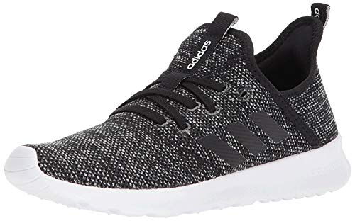 adidas Women's Cloud foam Pure Running Shoe, black/black/white, 7 Medium US - Biometric Sports Solutions