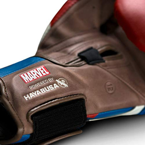 Hayabusa Marvel Hero Elite Boxing Gloves for Men and Women -Captain America, 16 oz - Biometric Sports Solutions