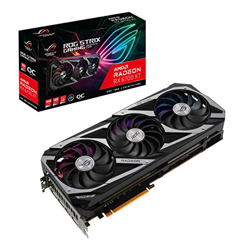 ASUS ROG Strix AMD Radeon RX 6700 XT OC Edition Gaming Graphics Card AMD RDNA 2, PCIe 4.0, 12GB GDDR6, HDMI 2.1, DisplayPort 1.4a, Axial-tech Fan Design, 2.9-Slot, Super Alloy Power II, GPU Tweak II - Biometric Sports Solutions