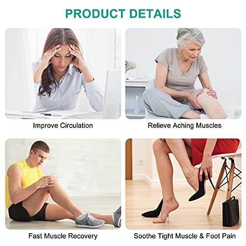 QUINEAR Leg Massager, Air Compression Leg Circulation System Wraps Feet, Calves & Thighs Helpful for Muscles Relaxation and Swelling Cramps Pain Relief - Biometric Sports Solutions