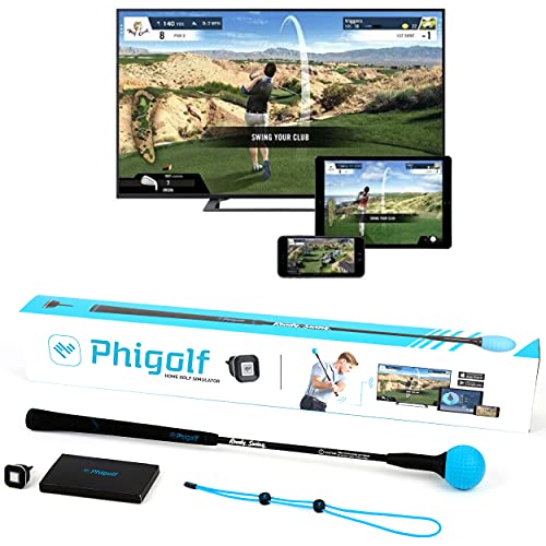 Phigolf Mobile and Home Smart Golf Game Simulator with Swing Stick - WGT Edition - Biometric Sports Solutions