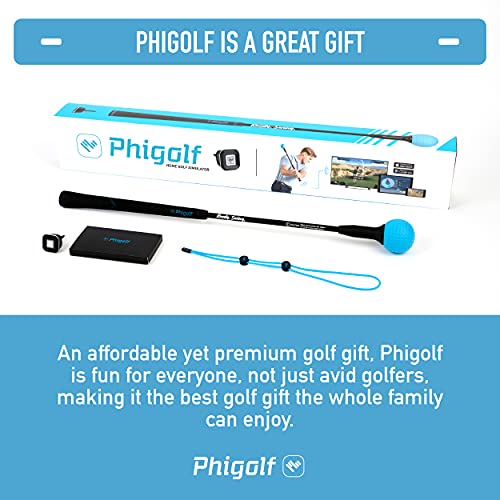 Phigolf Mobile and Home Smart Golf Game Simulator with Swing Stick - WGT Edition - Biometric Sports Solutions