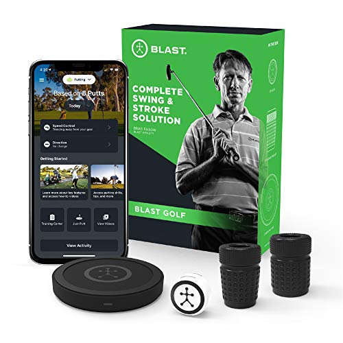 Blast Motion Golf Swing Analyzer I Captures Putting, Full Swing, with NEW Short Game and Bunker Modes I Slo-Mo Video Capture I App Enabled, iOS and Android Compatible (900-00036) - Biometric Sports Solutions
