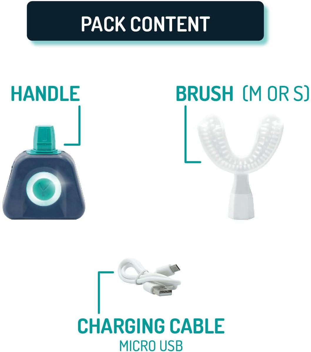 - Electric Toothbrush - Y-Shaped Brush - Innovation Awards at CES 2023-3 Months of Battery Life - Nylonstart Adult Pack