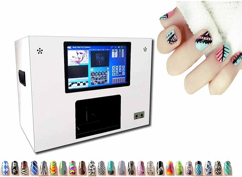 3D Nail Printer Machine, Multifunctiondigital Nail Printer with Touch Screen 130 Full Hd Camera 20G Memory 110-240V Nail Polish, Art Printing Machine for Home Usage Nail Salonhome Usage Salon