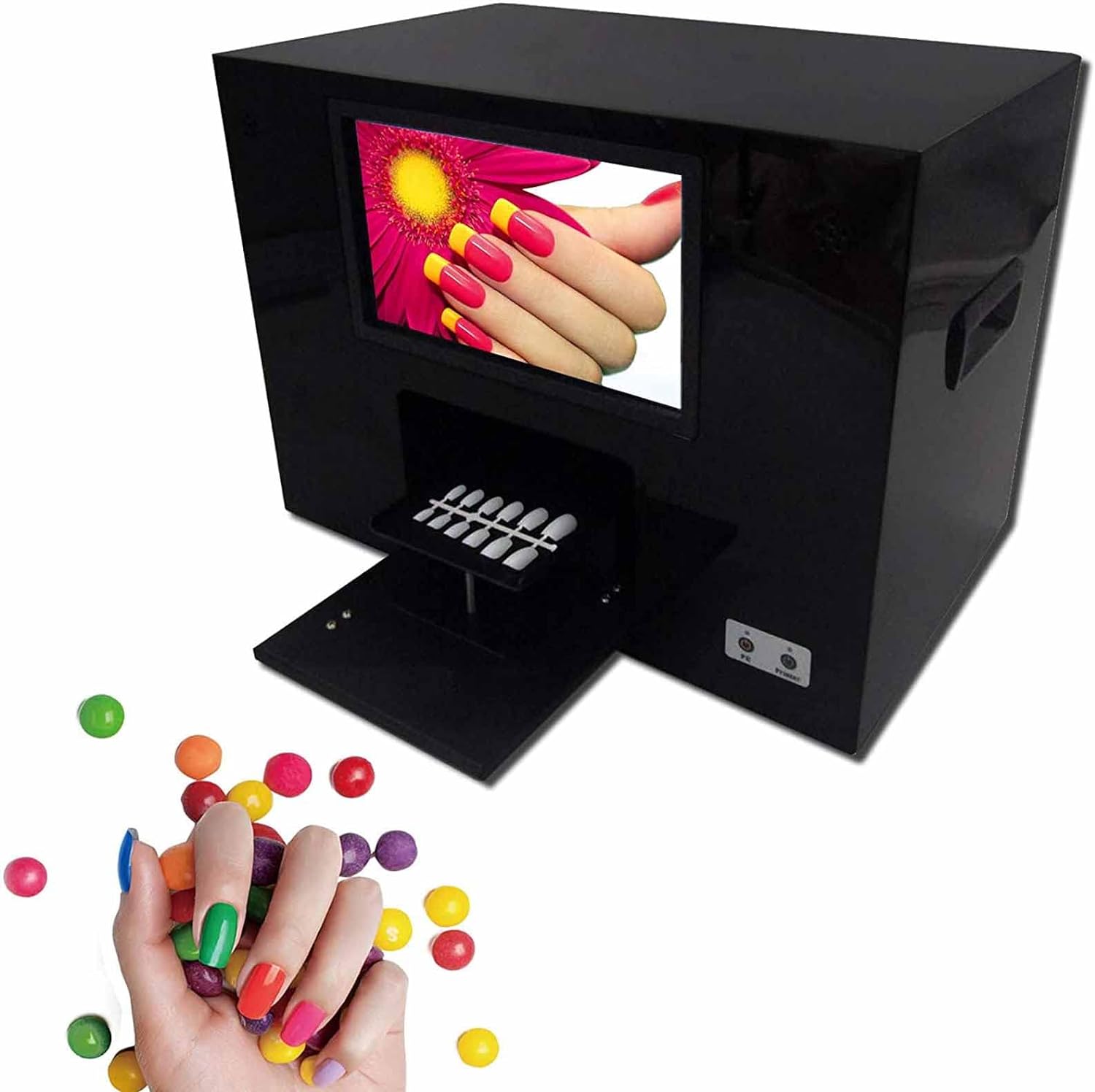 3D Nail Printer Machine, Multifunctiondigital Nail Printer with Touch Screen 130 Full Hd Camera 20G Memory 110-240V Nail Polish, Art Printing Machine for Home Usage Nail Salonhome Usage Salon