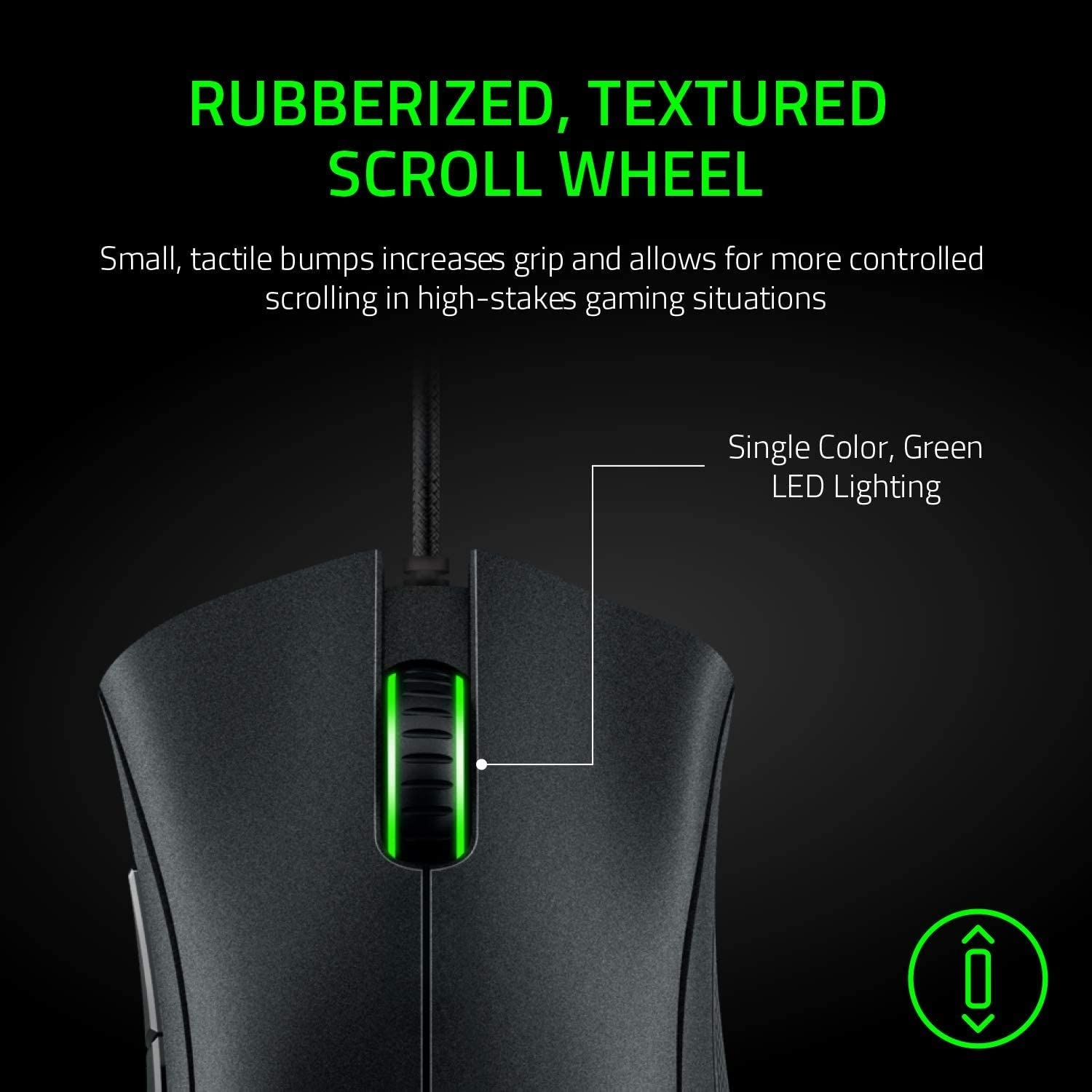 Razer Deathadder Essential Gaming Mouse: 6400 DPI Optical Sensor - 5 Programmable Buttons - Mechanical Switches - Rubber Side Grips - Classic Black