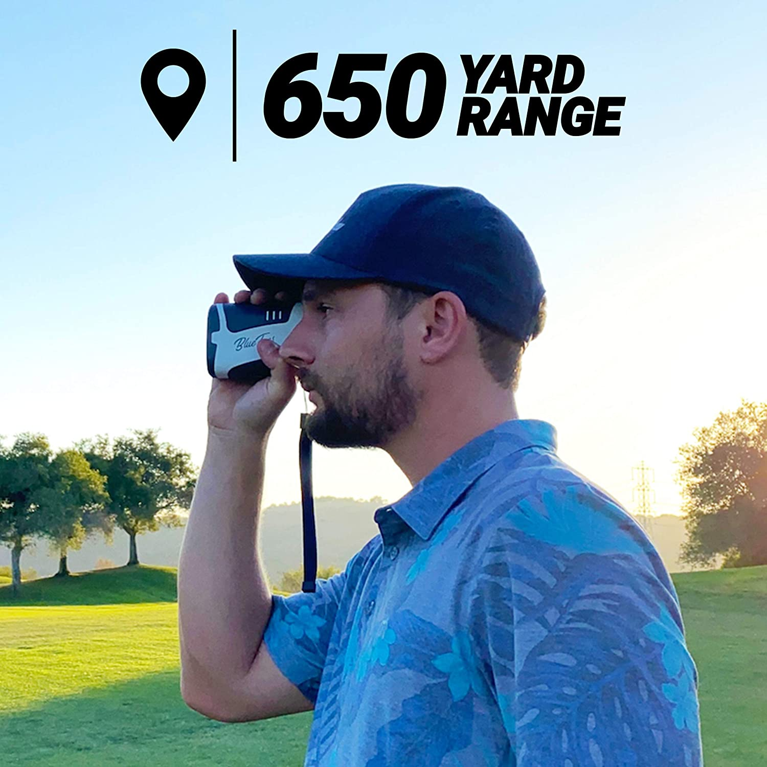 Blue Tees Golf Series 1 Sport Slope Laser Rangefinder for Golf 650 Yards Range - Slope Measurement, Flag Lock Technology with Pulse Vibration, 6X Magnification