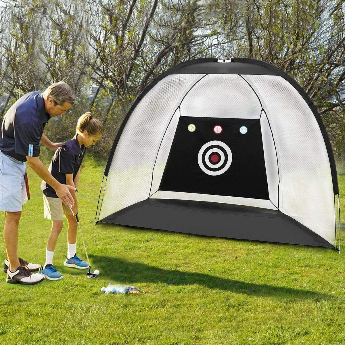 Golf Net, 10x7ft Golf Practice Net Backyard Driving, Golf Driving Range,  Golf Swing Net, All in 1 Home Golf Hitting Aid Nets with Target/Golf
