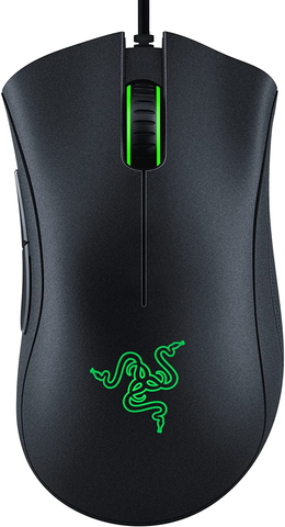 Razer Deathadder Essential Gaming Mouse: 6400 DPI Optical Sensor - 5 Programmable Buttons - Mechanical Switches - Rubber Side Grips - Classic Black