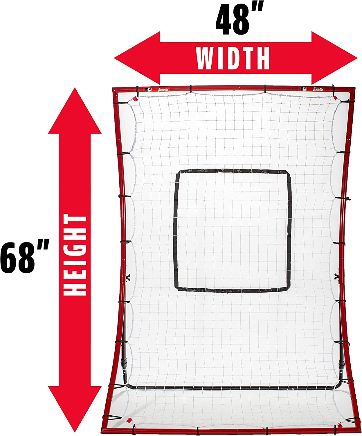 Baseball Rebounders + Pitchback Nest - Pitch Return Trainer + Rebound Net with Attachable Pitching Target- All Angle Fielding Rebound Net for Grounders + Pop Flies