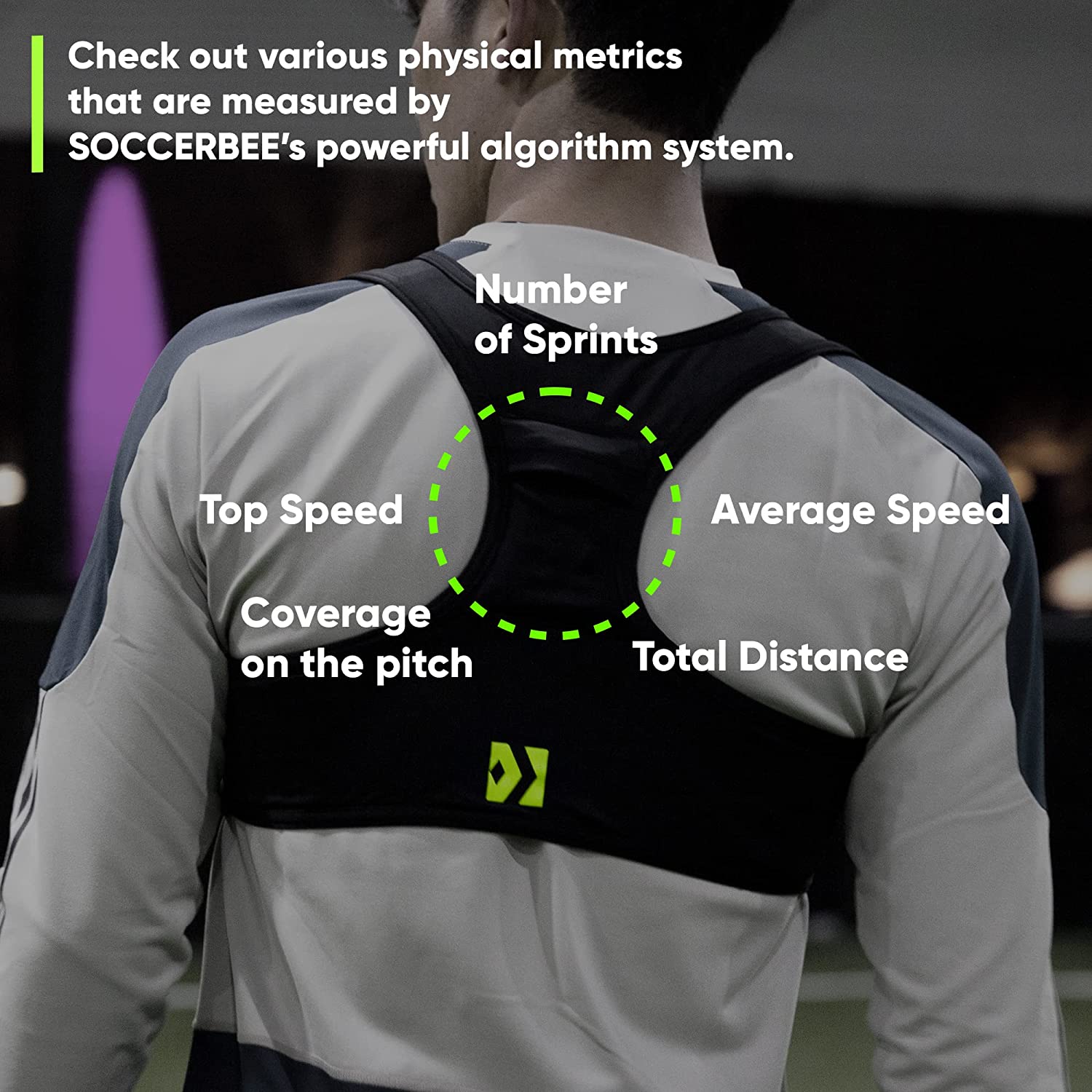 Players using the vest for GPS device support