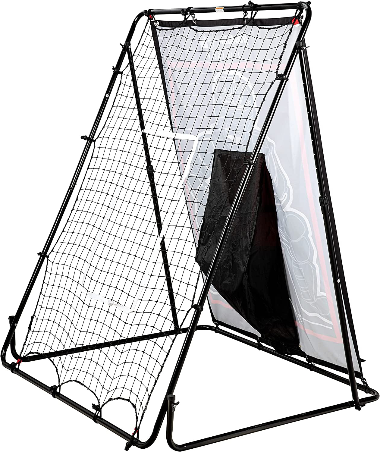 Baseball Pitching Target and Rebounder Net - 2-In-1 Pitch Trainer and Pitchback Net - Baseball Return Screen and Pitching Practice Target