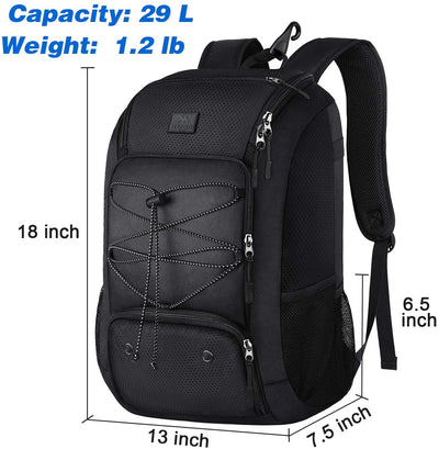 MATEIN Baseball Backpack, Softball Bat Bag with Shoes Compartment for Youth, Boys and Adult, Lightweight Baseball Bag with Fence Hook Hold Tball Bat, Batting Mitten, Helmet, Caps, Teeball Gear