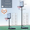 Portable Basketball Hoop Goal System 4.8-10Ft Adjustable 44In Backboard for Kids/Adults Indoor Outdoor