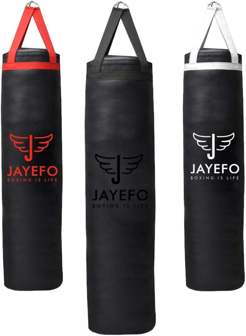 Sports Punching Bag - Hanging Boxing Bag for MMA, Karate, Judo, Muay Thai, Kickboxing, Self Defense Training for Training at Home or Gym - Unfilled Heavy Bag 70 to 100 Lbs - Black