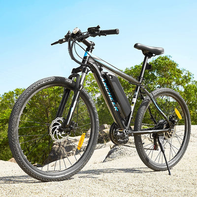 ANCHEER Electric Bike Electric Mountain Bike 500W 26'' Commuter Ebike, 20MPH Adults Electric Bicycle with Removable 48V/374.4Wh Battery, Lcd-Display and Professional 21 Speed Gears