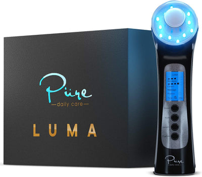 Luma - 4 in 1 Skin Therapy Wand - Ion Therapy LED Light Machine - Wave Stimulation- Massage - anti Aging - Lift & Firm Tighten Skin Wrinkles